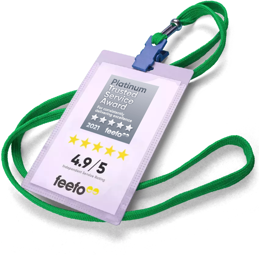 4.9/5 Independent Service Rating with Feefo
